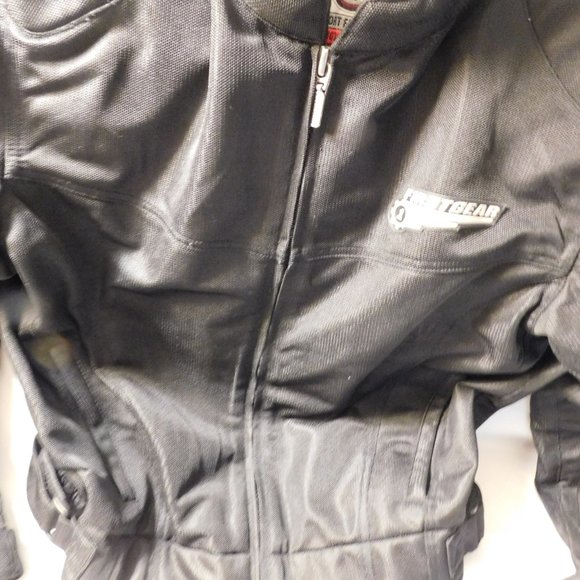 FIRST GEAR Hyper Tex Black Padded Motorcycle Jacket Size Large - Picture 10 of 13